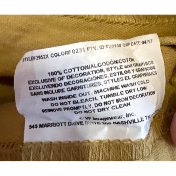 New Orleans Saints Shirt NFL Football Short Sleeve Majestic Large Gold Cotton - Picture 6 of 7